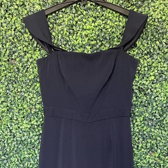 Jay Godfrey Brin Off the Shoulder Midnight Jumpsuit - Picture 9 of 9